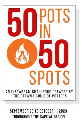 50 Pots in 50 Spots, a participatory event highlighting pots displayed around the city of ottawa.